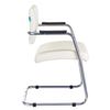 Chair for reception and meeting rooms CH-271N-V / SL / OR-10, eco-leather, chrome, beige