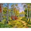 Опт-картина / Pintura por números 40x50 Bosque de abedules