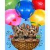 Опт-картина / Painting by numbers 40x50 Flight in balloons