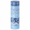 ОСТРОВ СОКРОВИЩ / Decor WASHI Tapes SHADES BLUE, 15 mm x 3 m, 7 colors, rice paper