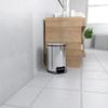 Waste container Hailo Pure S., 3l., Stainless steel steel, chrome.