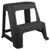 IDEA / Stepladder stool 2 steps, stationary, plastic, load 120 kg, weight 2.4 kg, gray / graphite