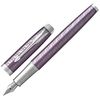 Pen pen PARKER "IM Premium Dark Violet CT", case engraved with purple, chrome, blue