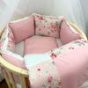 Dreams Store / Set of sides for a round baby cot "Peonies"