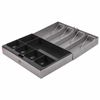 Box for money, valuables, documents, stamps, 80x195x290 mm, combination lock, dark gray, BRAUBERG
