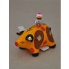 Дымковская глиняная игрушка / Figurine "Pig with a bird"