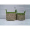 Small wicker storage baskets