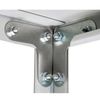 Metal PRACTICE "MS" rack, 1850 x1000 x400 mm, 4 shelves