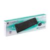 LOGITECH / Wireless Wireless Combo MK270, Keyboard, Mouse 2 Buttons + 1 Wheel Button, Black