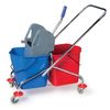 BRABIX / Chariot de ménage 2 seaux amovibles 25 l, essorage mécanique, châssis métal