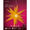 Kaemingk / Pendant lamp Star - Christmas in Rothenburg 30 cm, warm white LED backlight, battery operated, IP44