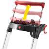 Stepladder 7 steps L100 TopLine, Alu, with tray and pull-out handle, Hailo