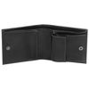 Purse mens BEFLER "Classic", 100х90 mm, genuine leather button, black