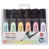 BRAUBERG / A set of highlighter markers "Super pastel" 6 colors, 1-5 mm