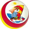 Ball with coloring by the method of multicolor pad printing and hand drawing