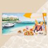 Этель / Towel "Picnic by the sea" 70x146 cm, 100% cotton 160g / m2