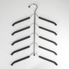 Доляна / Dolana / Clothes hanger 5-tier, size 40-44, anti-slip coating, black