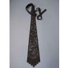 Снежинка / Snowflake / Women's lace tie with a pattern of curls