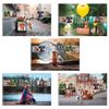 HATBER / Skizzenbuch "Reise der Freunde-1", 48 Blatt A4, 205x300 mm, Spirale, Kartoneinband