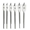 Set of wood rail drills, 10-12-16-18-20-25 mm, 6 pieces, 6-sided shank, SPARTA