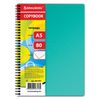 BRAUBERG / Notebook A5, 80 sh., Comb, cage, plastic cover, "OFFICE" / 4 pcs.