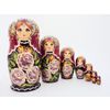 Лаврово / Matryoshka 7 seats Flower with gold - Souvenir