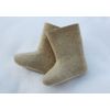 Valenki high natural wool white white without design