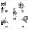 HATBER / Notebook, А5, 48 sh., Bracket, cage, selective varnish, "Who's here?" / 10 pieces.