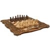 GamesDealer / Schach + Backgammon geschnitzt mit Ararat 2, Griff, Haleyan