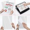 装订用纸板封面, A4, SET 100 pcs., Glossy, 250 g / m2, 白色, BRAUBERG