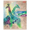 HATBER / Notebook А5, 96 sheets, staple, cage, foil, selective varnish, "Bright world" / 30 pcs.