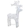 Kaemingk / Glühender durchbrochener Hirsch 60 cm, 50 LED-Lampen mit Flackern, IP44