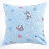 Экономь и Я / Pillowcase "Bunnies" color blue, 50 * 70 ± 3 cm, coarse calico 100 g / m2