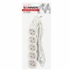 SONNEN / Power strip U-155G, 5 sockets, with grounding, 10 A, 5 m