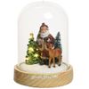 Kaemingk / Christmas lamp Santa with a deer 21 cm battery operated