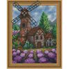 Опт-картина / 3D Elmas mozaik 40x50, yuvarlak rhinestones Eski değirmen
