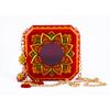 Золотая Хохлома / Square bag with glass