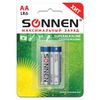 SONNEN / Batteries Super Alkaline, AA (LR6,15A), alkaline, finger, blister, KIT 2 pcs.