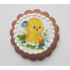 Gingerbread gingerbread in the shape of an openwork circle with pictures