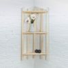 Добропаровъ / Corner shelf 3 tiers 38 × 75 × 16 cm linden