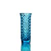 Гусевской Хрустальный завод / Crystal vase for flowers "Beads" large turquoise
