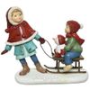 Kaemingk / New Year's statuette Amadeus and Maribel on a winter walk 16 cm