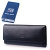 Key case SERGIO BELOTTI genuine leather, clasp - 2 magnetic buttons, 57х130х20 mm, black