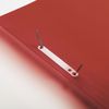 Reliure, plastique avec perforation BRAUBERG, A4, 140/180 microns, rouge