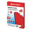 Plastic covers for binding, A4, SET 100 pcs., 300 microns, red, BRAUBERG