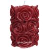 Kaemingk / Decorative candle Rosabella 14 * 7 cm burgundy