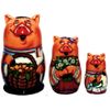 Мастерская подарков / Oficina de presentes / Porco Matryoshka com bolotas de 13 cm.