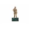 Золотая антилопа / Statuette "Hunter with a gun" on a stone