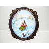 Сувениры из Н.Тагила / Souvenirs from N. Tagil / Tray "Subject painting. Down the hill on a sled", 30x25 cm