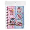 BRAUBERG / Notebook "Clever owlets" SMALL FORMAT 80 sheets A6, 105x145 mm, spiral, hardcover, magnetic valve, line, 130x175 mm